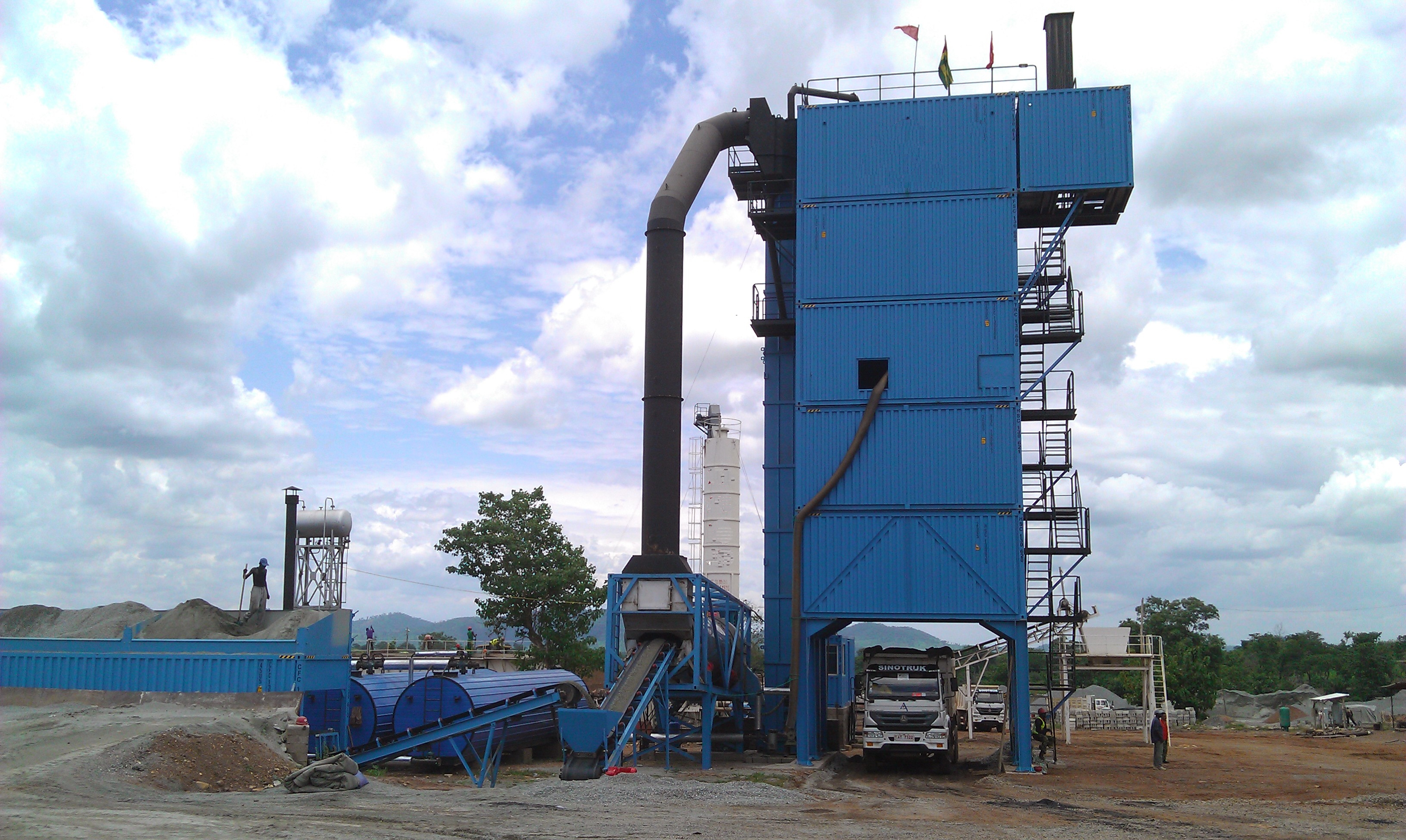 100-ton LB1300 Asphalt Batching Plant Supplier